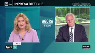 Paolo Agnelli ospite di Agorà Rai3 - puntata del 18 giugno 2020