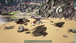 Playing ark survival ragnarok primitive +