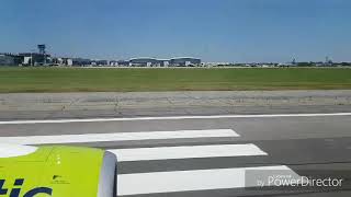 A220-300 Lufthansa/Air Baltic Take off from Henri Coandă to Munich airport.