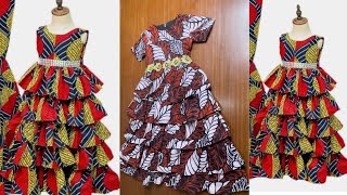 HOW TO CUT AND SEW A MULTIPLE LAYERED DRESS FOR A LITTLE GIRL