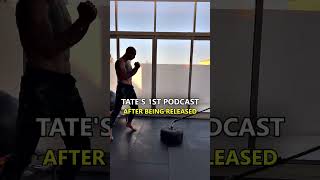 Tate First Podcast after being released from jail #shorts