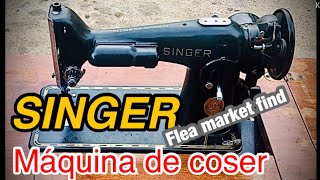 (ESPAÑOL) SINGER  Vintage /reliquia antigua máquina de coser.