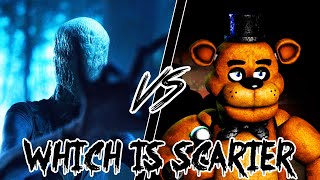 Slender: The Eight Pages VS Five Nights At Freddy's | Which Is Scarier? [HORROR GAMES RATED]