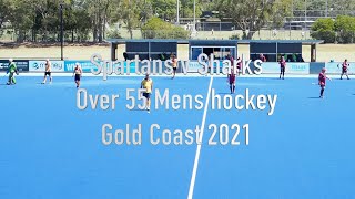 Spartans v Sharks. Mens Masters Hockey. Over 55 Div.Gold Coast 2021