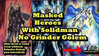 Masked Heroes With Solidman No Grinder Golem