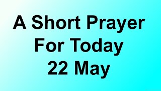 A short prayer for today 🙏 Prayer To Thank God.. Lord our God, give us your Spirit, we pray, that..