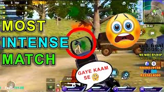 The Most Crazy and Intense match ever in classic match pubg mobile - pubg mobile Hindi Gameplay