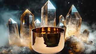 24k Gold Crystal Singing Bowl | Intuition & Third Eye Activation | 228 Hz