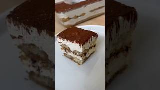 أسهل وأسرع وألذ تيراميسو (بدون بيض)❤️ Easiest & BEST Tiramisu #ترند #shorts