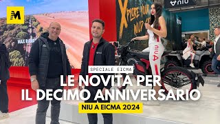 NIU a Eicma 2024, i nuovi modelli elettrici