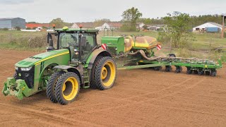 John Deere 8400R + John Deere 1775 NT -Corn Sowing 2020 / Agroservis Višňové