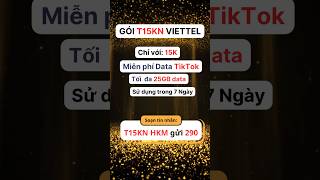 Đăng Ký Gói Cước T15KN Viettel #trend #xuhuong #4gviettel #mangviettel #xuhuongyoutube