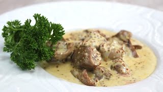 Rognon de veau à la moutarde