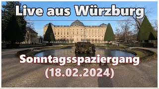 Sonntagsspaziergang durch die Stadt | Live aus Würzburg (18.02.2024)