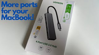 UGREEN USB C Hub 4 USB 3.0 Ports for MacBook (Unboxing)