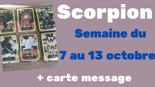 Scorpion semaine du 7 au 13 octobre + carte message