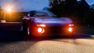 RX-7 Spirited drive