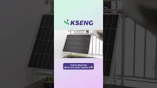 Go solar in a snap with Kseng all-in-one system! ☀️ #solarpower #solarenergy #homesolar #balkonsolar