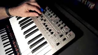 Novation X station 25 analogue sound creating.