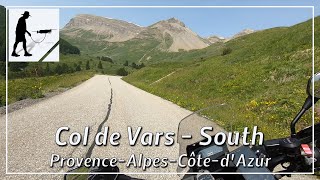 Col de Vars - South, Road D902, Alpes-de-Haute-Provence, Côte-d'Azur, France - by motorcycle