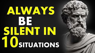 Always Be Silent In 10 Situations | Marcus Aurelius Stoicism