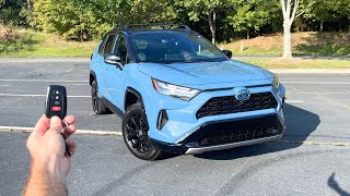 2024 Toyota Rav4 XSE Hybrid: Start Up, Test Drive, Walkaround, POV and Review