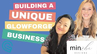 Glowforge Side Hustle success with Audrey@Min2BeDesigns - balancing work, family and creativity