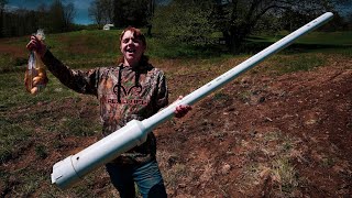 we BUILT a GIANT POTATO CANNON!!! (DIY/HOW TO)