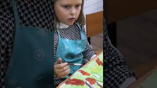 Осенний лес. Кружок рисования. Гр. 7-10 лет.