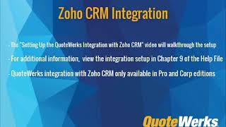 Zoho CRM Integration Overview