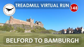 Treadmill Virtual Run 148: Belford to Bamburgh | St. Oswald's Way 3/16