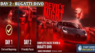 Day 2 Event Rare Gold Car Bugatti Divo Black Diamond Need For Speed No Limits 2021