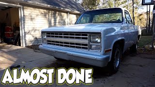 FINALLY MAKING PROGESS ON THE $1000 CHEVY C10! EXTERIOR ALMOST COMPLETE!!