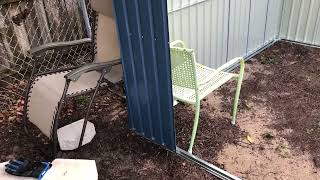 Outsunny 11’ by 9’ Steel Outdoor Garden Shed Video 20