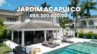 VISITANDO UMA CASA À VENDA POR R$5.300.000,00 NO CONDOMÍNIO JARDIM ACPULCO NO GUARUJÁ