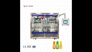 Detergent Liquid Soap Fabric Softener Laundry Filling Line widely use for chemicals packing.