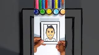 Cristiano Rolando DIY Cardboard Eyes Puzzle Game 🎯 #shorts #art #ishowspeed #cr7