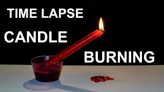 🕯 Candle burning - time lapse [4K]