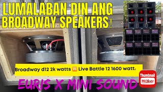 Perfect pang Upgrade sa Speakers ninyo ! | Broadway D12 2000 watts | Euris X mini Sound