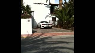 White Ferrari 360 modena spider in IBIZA