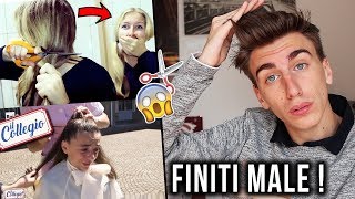 REAZIONE AI TAGLI DI CAPELLI FINITI MALE ! | Simo's Art