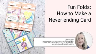 Never-ending Fun Fold Card Card Tutorial using Stampin Up Lighter that Air DSP