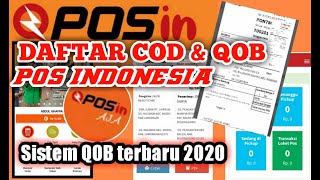 CARA DAFTAR COD & QOB POS INDONESIA TERBARU 2020