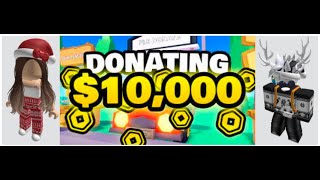 10k ROBUX Blimp! My Friend is an Awesome Pixelated Angel! (Please Donate)