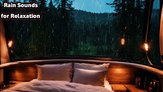 Majestic Morning Rainfall | Serene Campervan Symphony with Thunderstorms and Birdsong