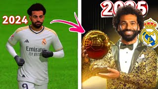 تحدي اعادة بناء مسيرة صلاح من الصفر في ريال مدريد لتحقيق الكرة الذهبية فيفا fc24!! 🔥