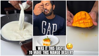 EASY DESSERT | MANGO PANNA COTTA | EVERYONES FAVOURITE | KIDS WILL LOVE IT #cooking #dessert #shorts