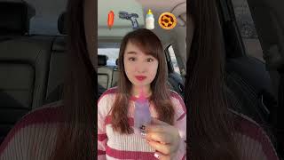 Challenge the co-pilot to eat emojis，#eat  #food #shortvideo #Eat emoticons 🍕🍔🥗🍚🍦🥣