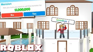 SELLING MY 'MILLION' DOLLAR MANSION!! (Roblox Bloxburg)