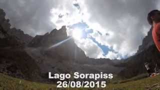 Lago Sorapiss - Rifugio Vandelli - timelapse agosto 2015